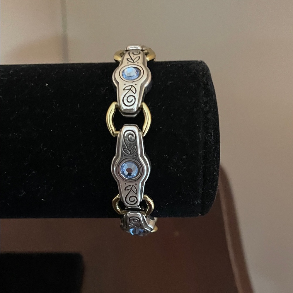 Brighton celestial Elegant Silver Bracelet with Blue Accents NWT